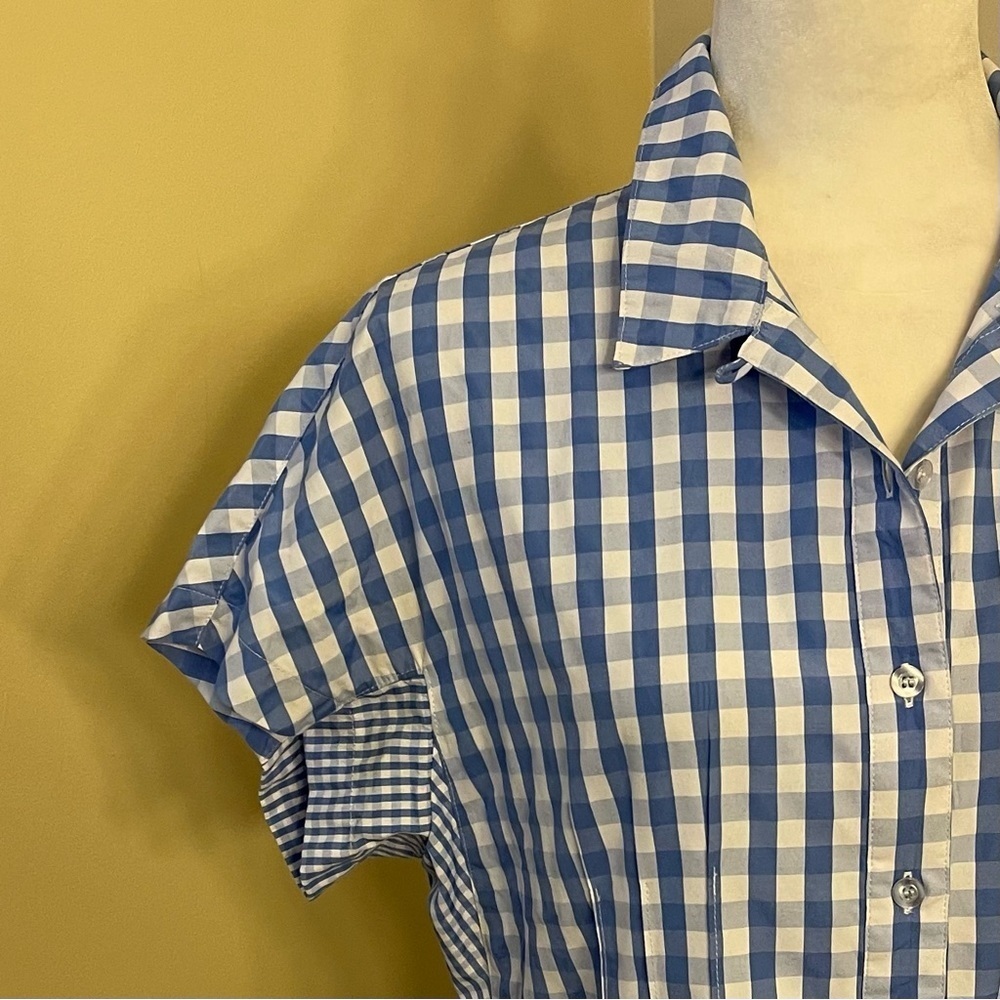 Thakoon Collective Blue Gingham Dress - Picture 11 of 16